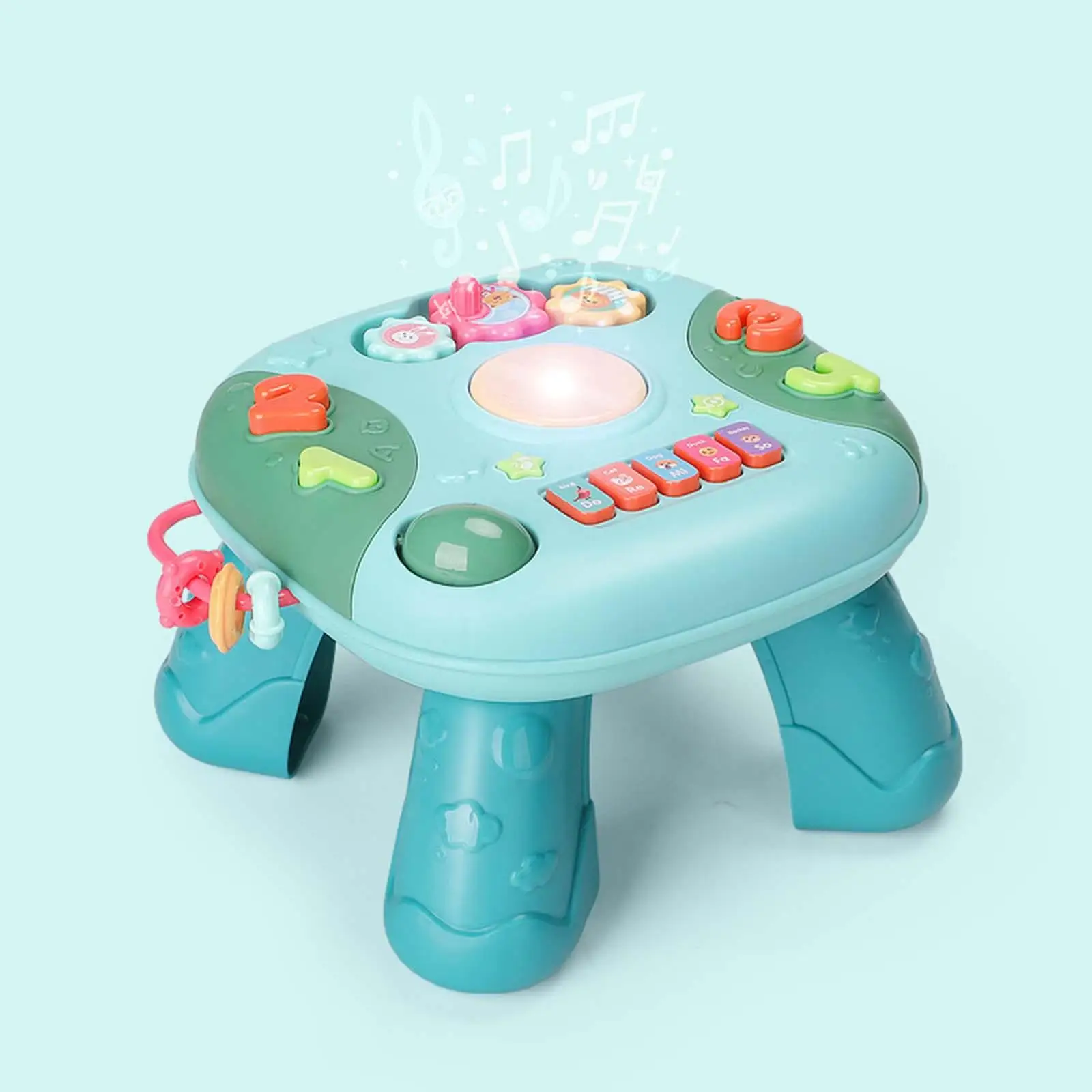 Puzzle Game Table Multipurpose Detachable Fun Puzzle Multifunctional Game  Table Piano Baby Toys Learning Musical Table for Home