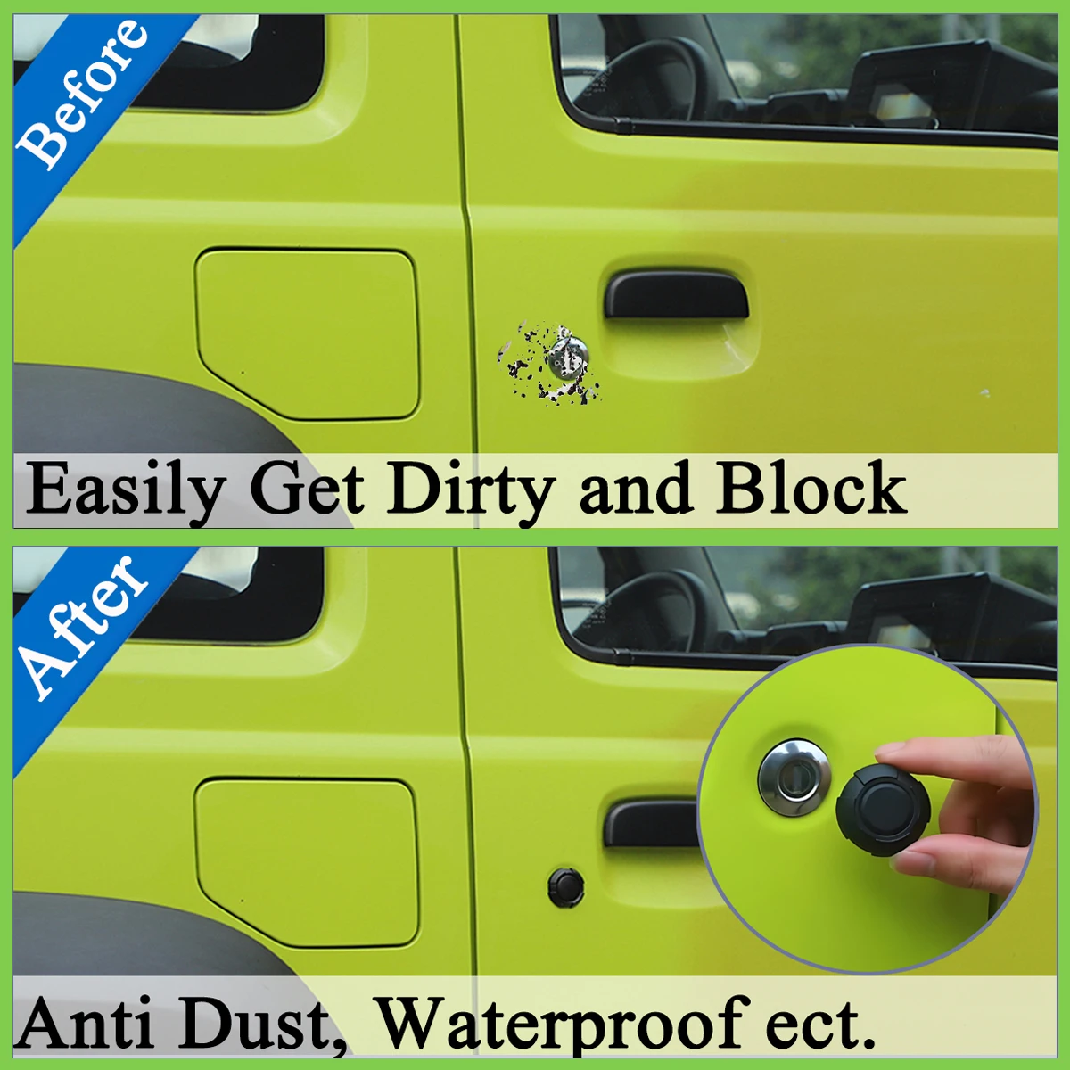 Magnetic Car Keyhole Cover & Door Lock Protector - Exterior Accessory