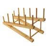 Kitchen Accessories Kitchen Storage Bamboo Dish Drainboard Drying Rack Drainer Storage Holder Bowl Dish Cup Shelf 2023 5