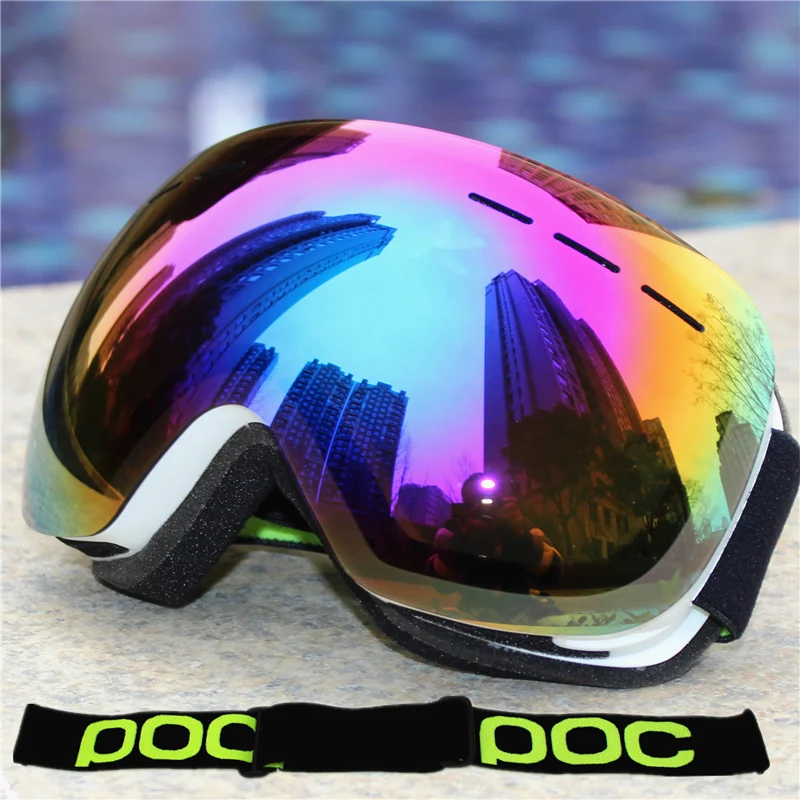 Occhiali da sci uomo donna inverno occhiali da sci da neve antiappannamento  con maschera gratuita occhiali da Snowboard UV400 a doppio strato -  AliExpress