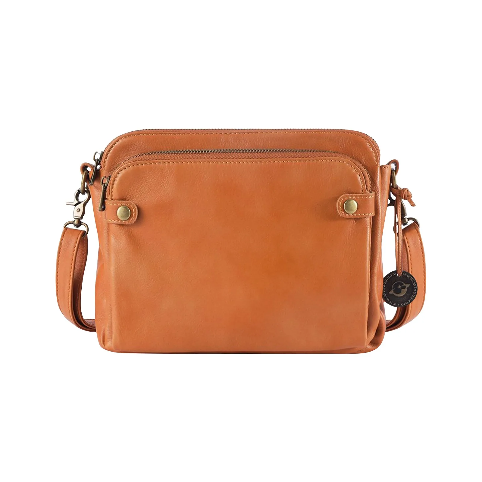 Vintage Leather Crossbody Bag Women Shoulder Messenger Handbag Daily Classic - Picture 9 of 12