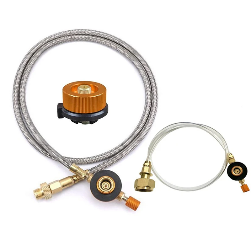 Outdoor Camping Gas Stove Propane Refill Adapter Burner Converter Gas Tank Adapter Outdoor