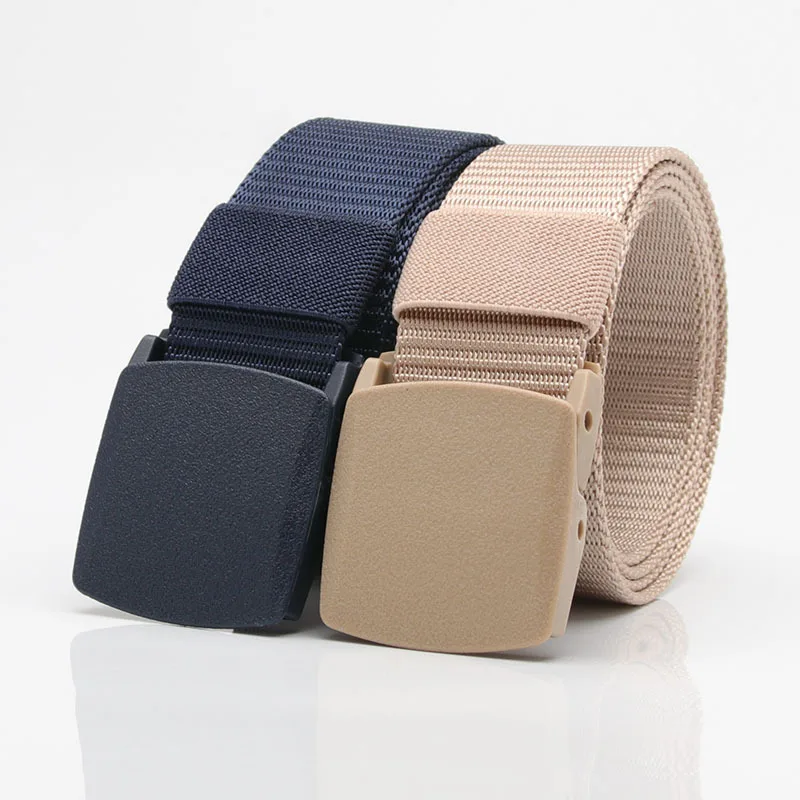 Outdoor Men's and Women's Universal Canvas Nylon Breathable Belt, Suitable for Military Training, Tourism, and Mountaineering