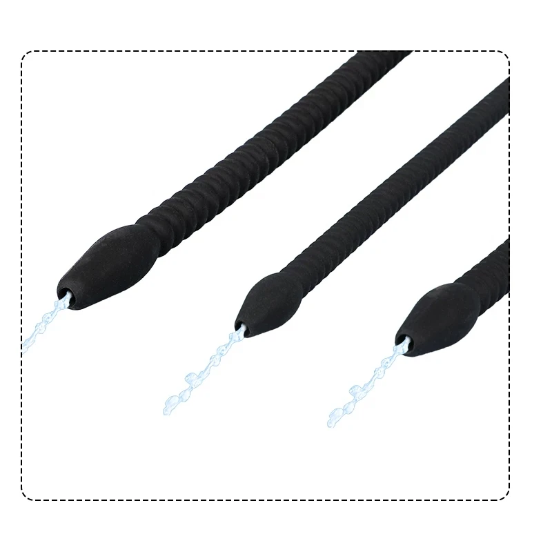 Silicone Long Thread Urethral Catheter Plug Dilator Set Male Hollow Penis Plug Urethra Sound Insert Sex Toys for Man Gay urethral dilator silicone urethral dilator