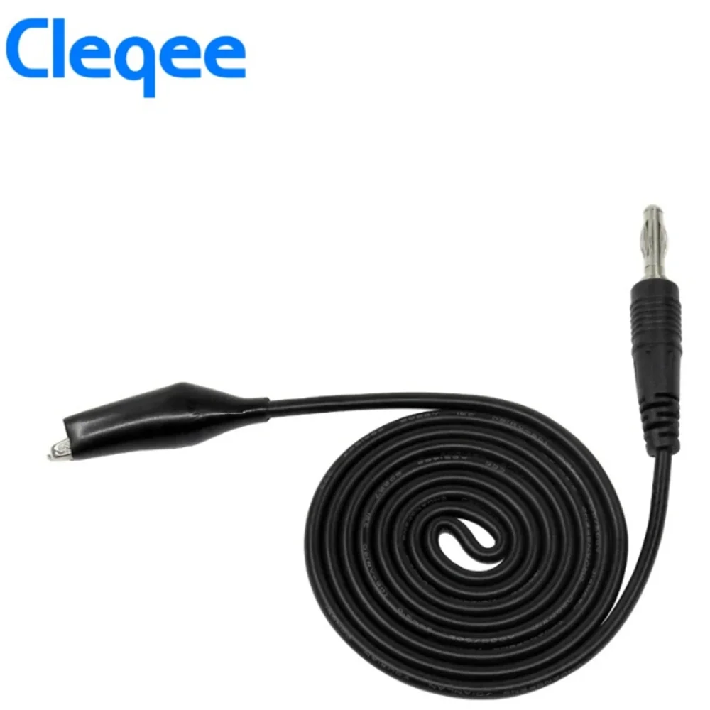 2pcs Cleqee P1038 1Set Double Stitch Alligator Test Lead Clip To Probe Cable For Multimeters image_1