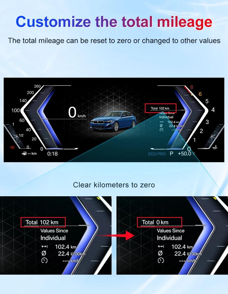 2026 New Product Facroy Price Digital LCD Car Dashboard For BMW X3 E83 2004 to 2