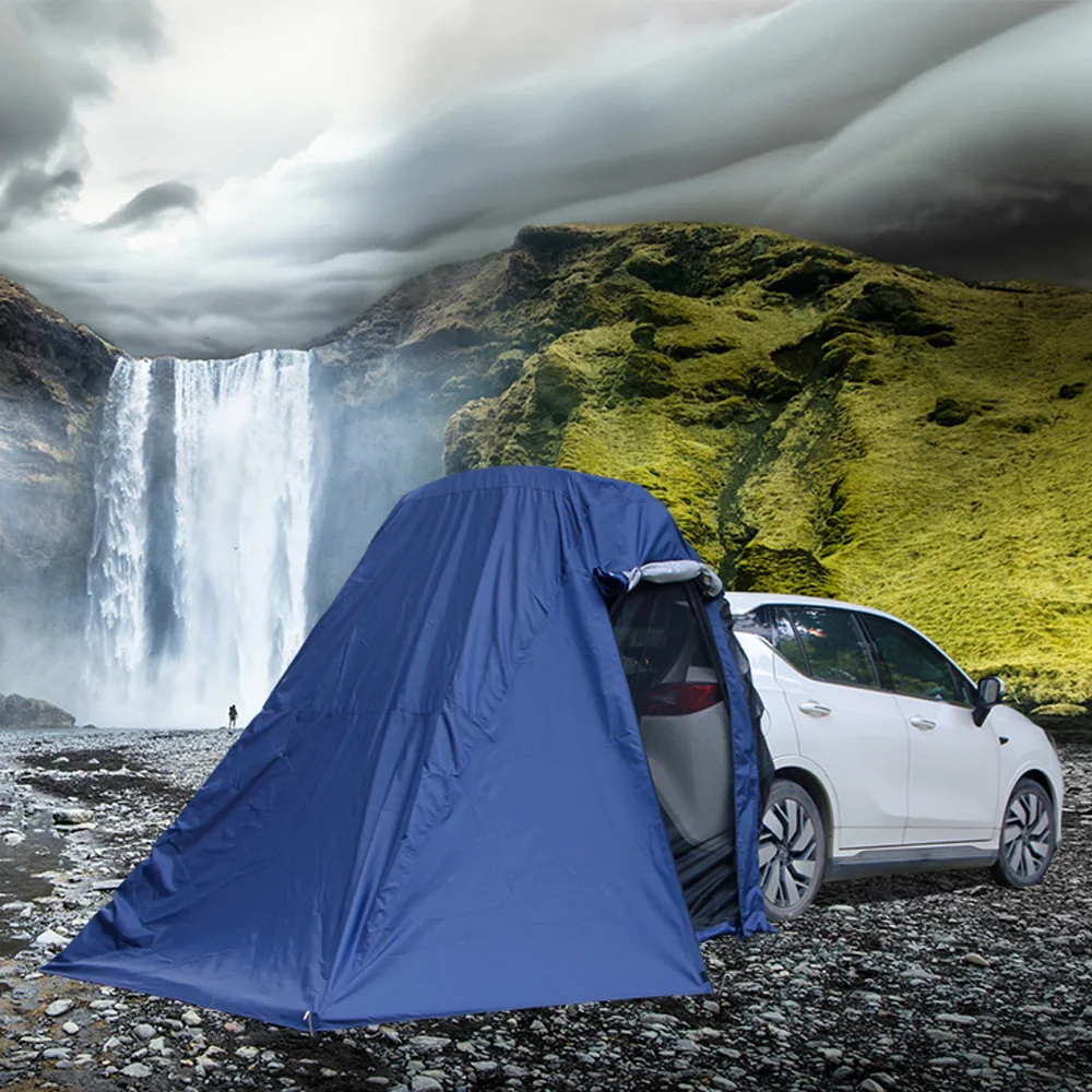 

Outdoor Car Tail Extension Tent Self-driving Tour Cars Trunk Tent Camping Sunshade Rainproof Rear Tents Awning For Car SUV MP