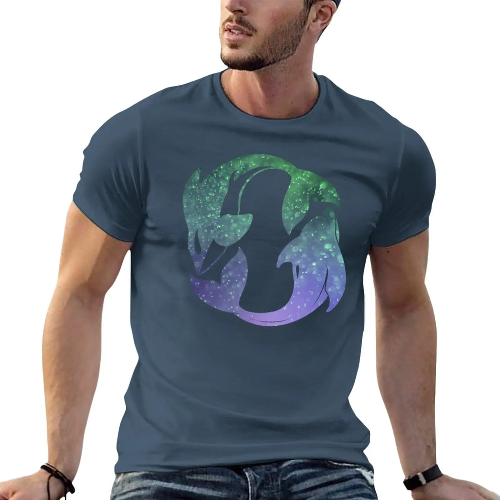 

Swim Free Whale and Dolphin T-Shirt tees customs Tee shirt plain black t shirts men
