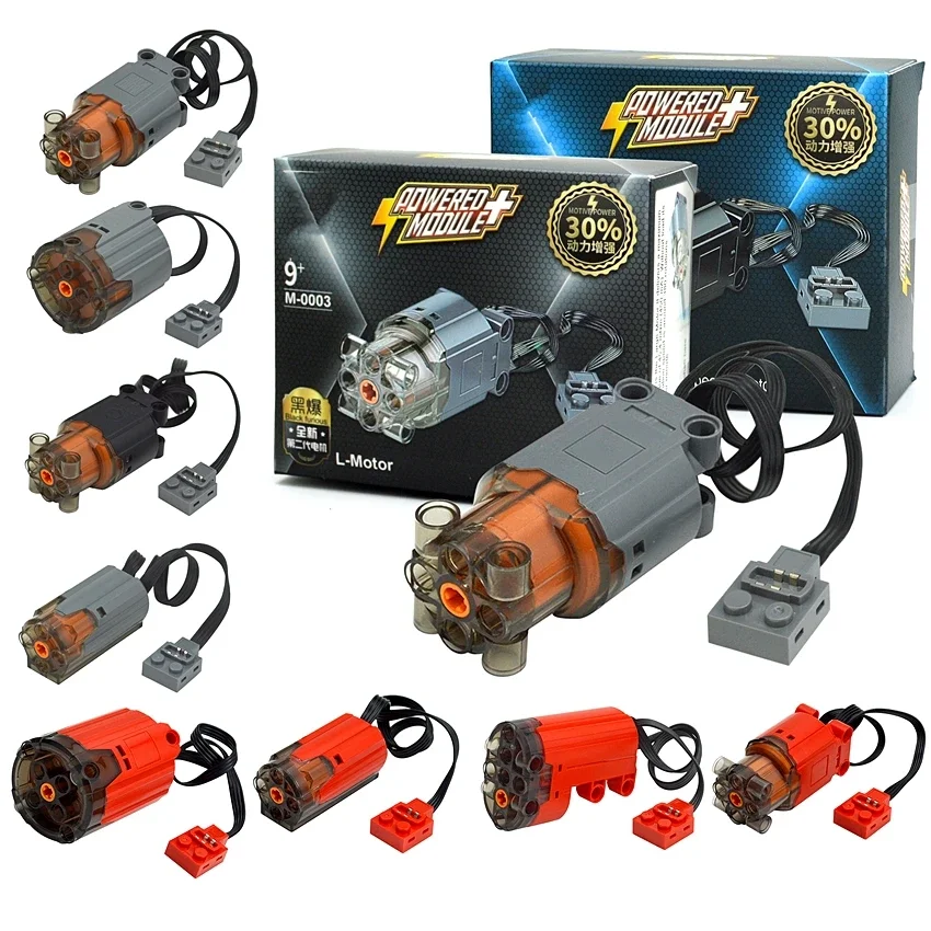 Enhanced Power Function Servo Motor & IR Remote Control Set for Building Blocks - MOC Technical Brick Parts