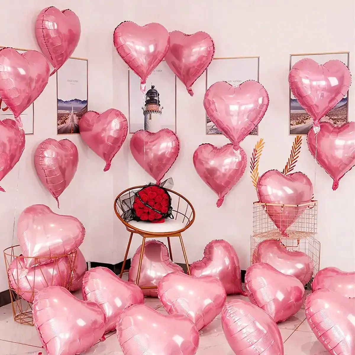 10 Stück Ballon 18 Zoll einfarbig Liebesballon Valentinstag Geburtstag Geständnis Hochzeit Party Ballon
