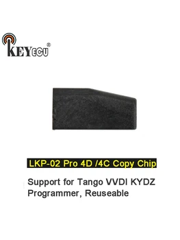 Keyforkess 1x 5x 10x 30x 50x LKP-02 Pro 4C/ 4 d60/64 (4E) Chip di copia Transponder in carbonio per programmatore Tango VVDI KYDZ riutilizzabile