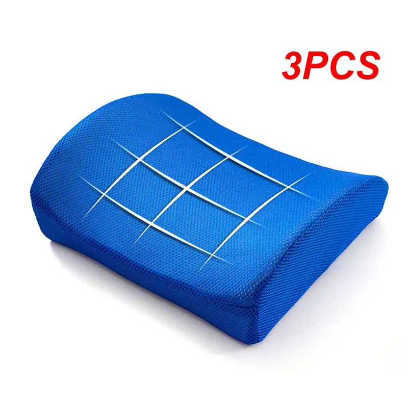 

3PCS Massage Memory Foam Office Lumbar Pillow Backrest Support Cushion Chair Sofa Orthopedic Sitting