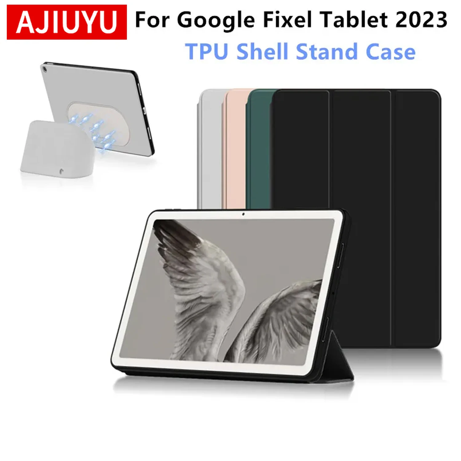 Premium Tri-Fold PU Leather Stand Case for 11-Inch Tablet (2023) - HUWEI