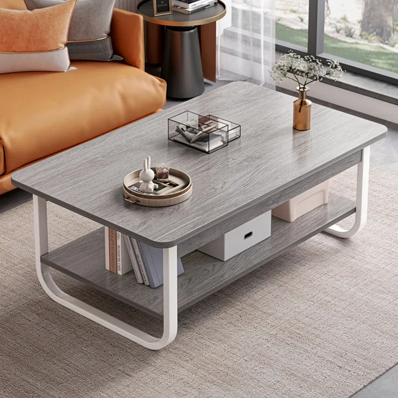 

Home Small Apartment Simple Modern Creative Tea Table Double Layer Sofa Side Table Eight-Immortal Table Simple Small Table