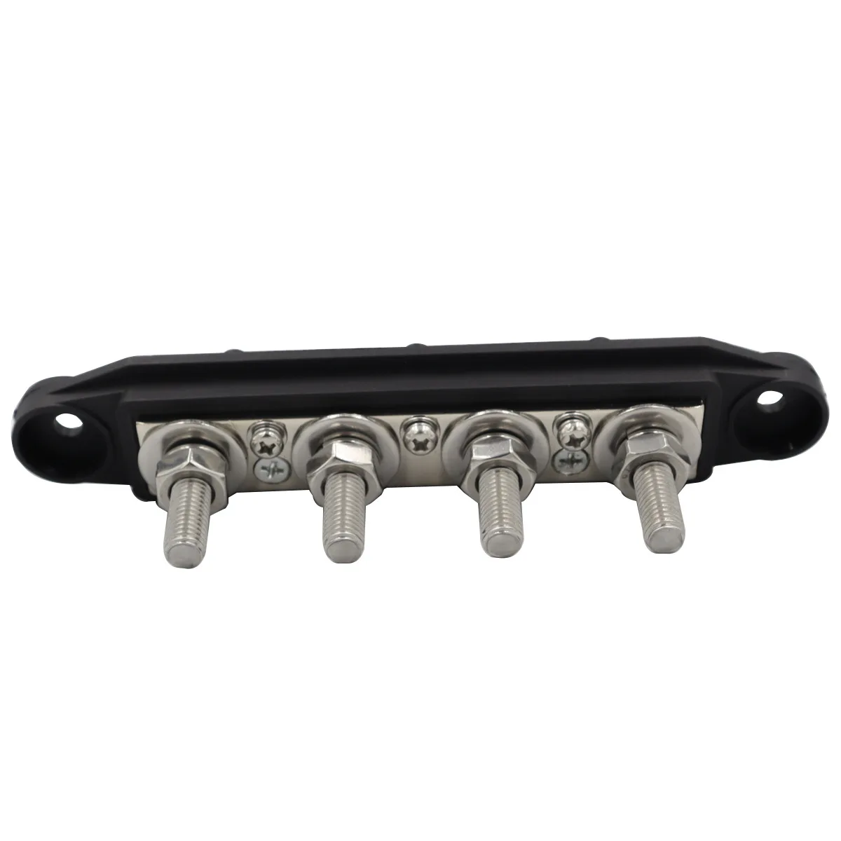 12V Power Distribution Block 250A Bus Bar Terminal Block M8 / M10 4 Way Terminal Studs 48VDC 300VAC For Car Boat power distribution block