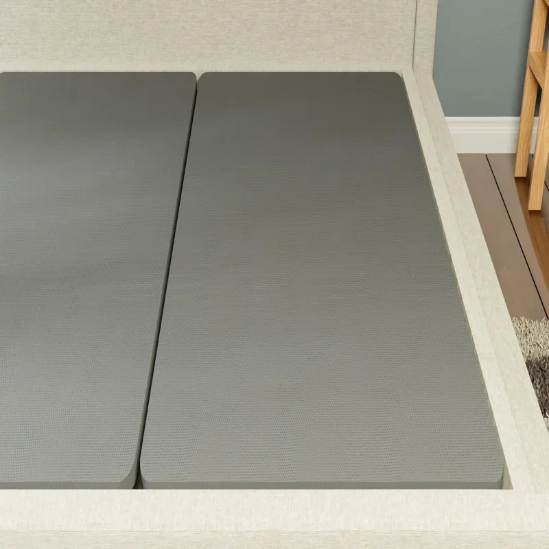

Wood Split Fully Assembled Bunkie Board for Mattress/Bed Support, Queen Grey