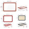 Leak Proof Silicone Baking Mat-Non-Stick High Temperature Resistant for Cookies Roasted Chicken Grilled Fish-Oven Kitchen Tools 6