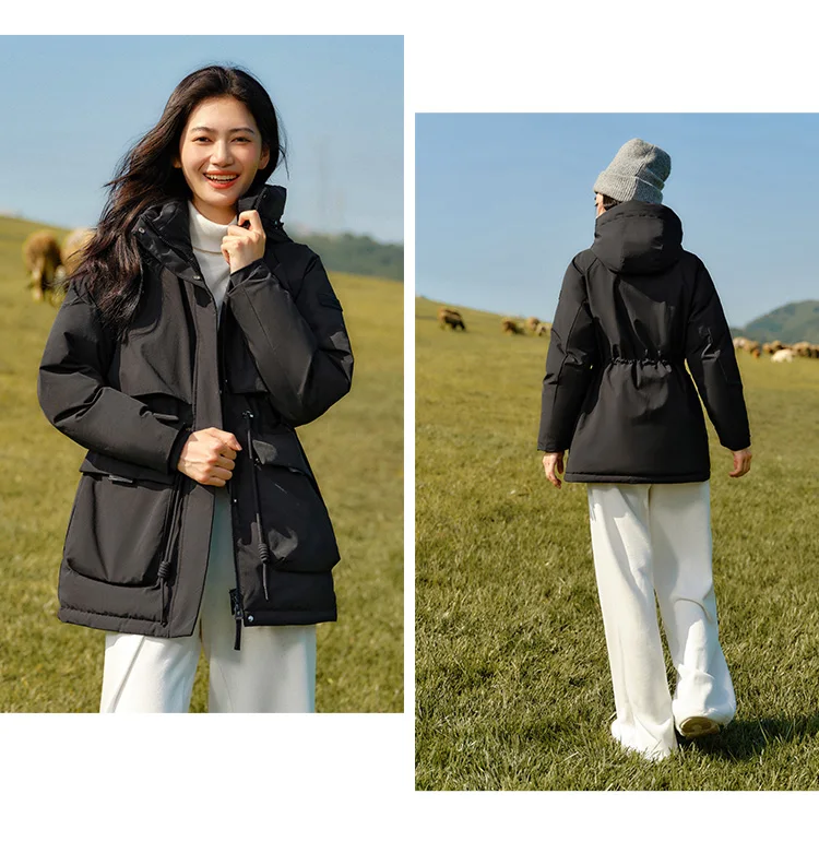 Down Jacket Women China Series Mid-Length Down Jacket New Winter Goose Down Winter Clothing