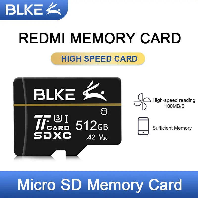 BLKE подходит для Redmi мобильный телефон карта памяти, высокоскоростная TF карта, micro SD карта, 10A Note12 10S 9A 10X планшет карта хранения