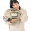 Vivid Cat Plush Pillow Fully Filled Pallas's Cat Doll PP Cotton Filling Simulated Manul Stuffed Animal Plush Toy  Ornament 2