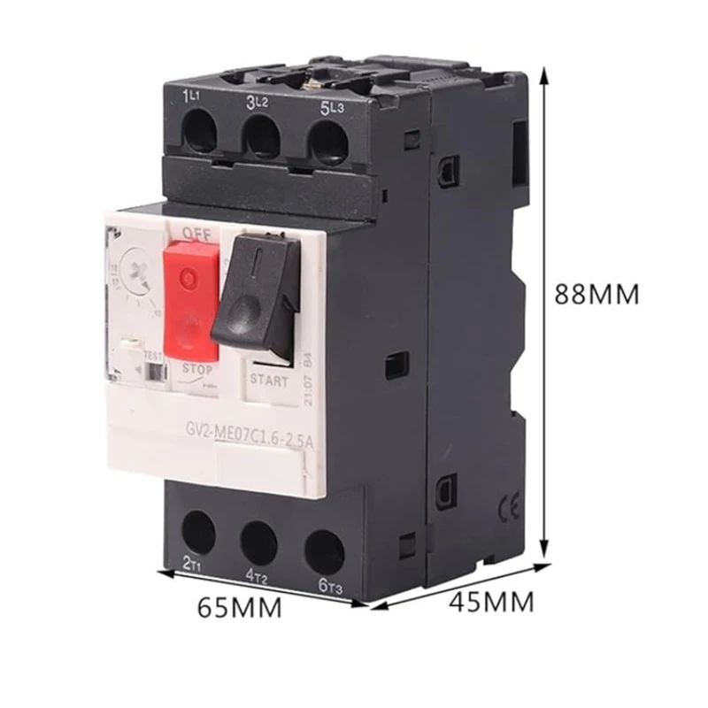 Motor starter with Pushbutton Control GV2ME08,GV2ME10.GV2ME14,GV2ME16,GV2ME20,GVME22 Motor Thermal Magnetic Circuit Breaker
