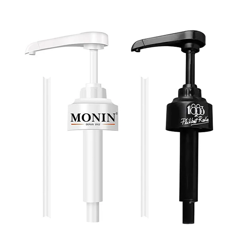 Syrup Dispenser Coffee 1 Liter Dispenser Syrup Pump Black Liquid Dispenser for Monin Syrup 10Ml Juice Bottle Pump