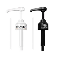Coffee 1 Liter Dispenser Syrup Pump Black Liquid Dispenser for Monin Syrup 10Ml Juice Bottle Dispenser Pump 1