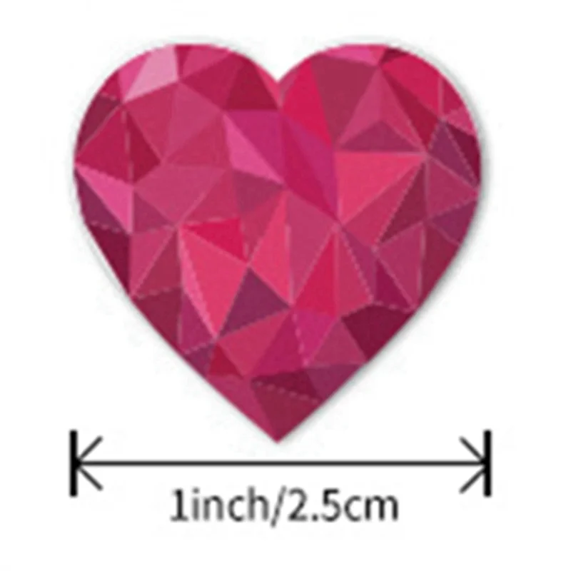 Envelope Invitation Heart Shape Seal Labels Valentines Day Wedding Gift Box Bag Decoration Birthday Party