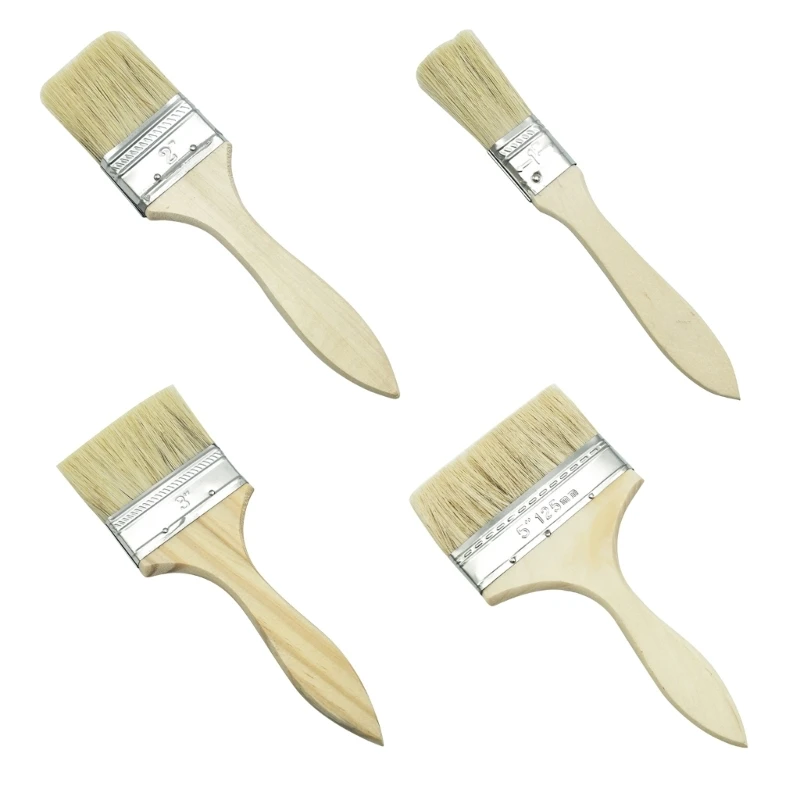 

Premium Quality Bristle Paint Brushes Pack of 4 for Home Renovation and Crafts Dropship