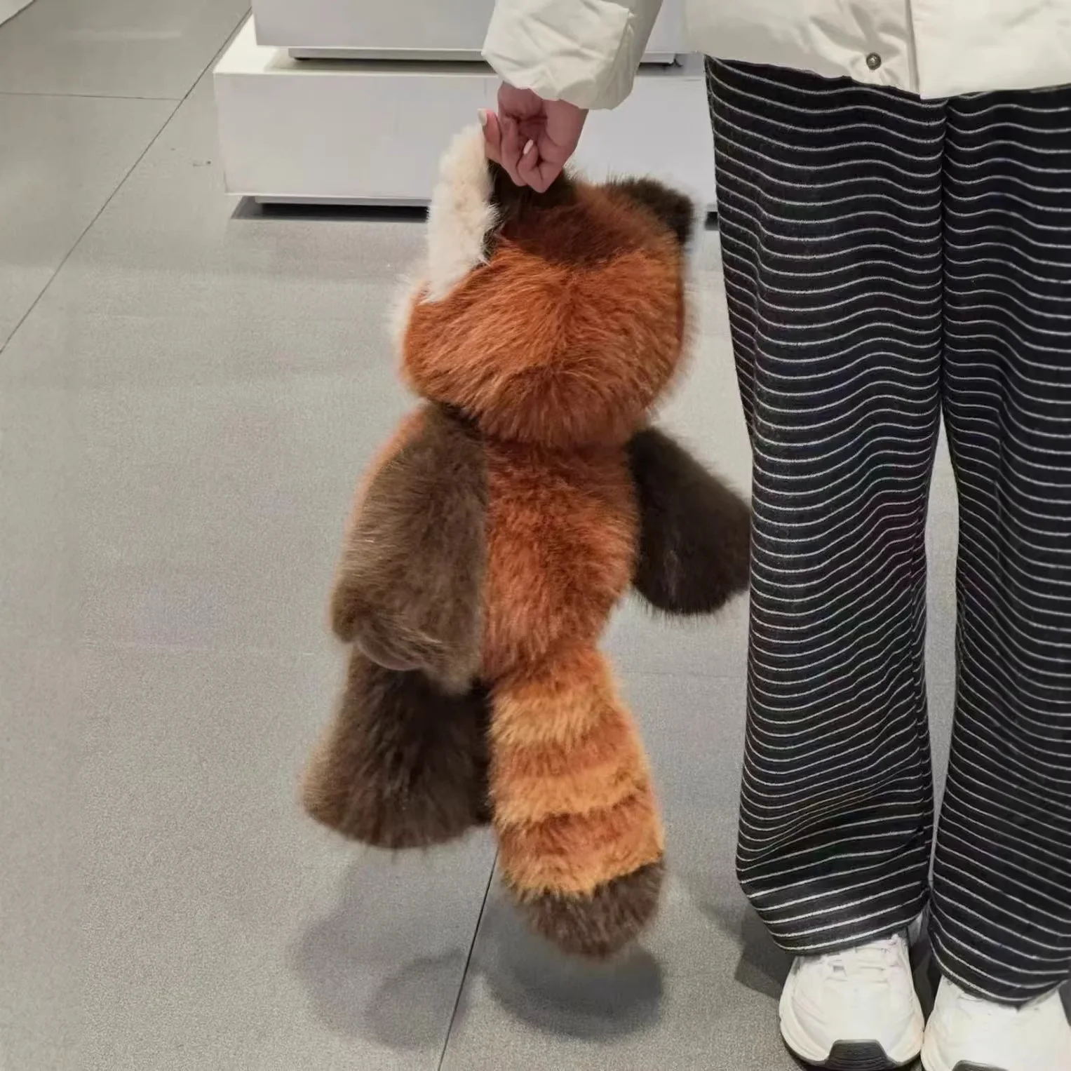 Lebensechtes Kawaii-Waschbär-Panda-Tierkissen, Plüschtier, flauschiges Kuscheltier, Weihnachtsdekoration, Puppe, Geschenk für Erwachsene_voghion.com