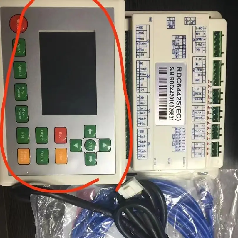 Ruida 6442 Pannello Di Controllo E Scheda Madre Sistema Di Controllo Laser Co2 6442S Per Scheda Controller Pezzi Di Ricambio Laser