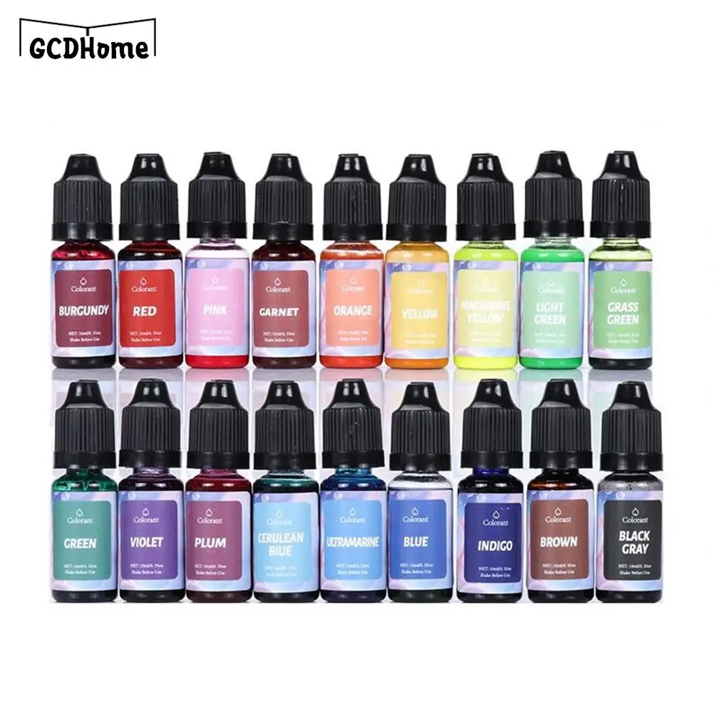 10ml DIY Manual Soap Colorant Tool Handmade Soap Dye Pigments Safe and Non-toxic Base Color Liquid Pigment soap dye pigments