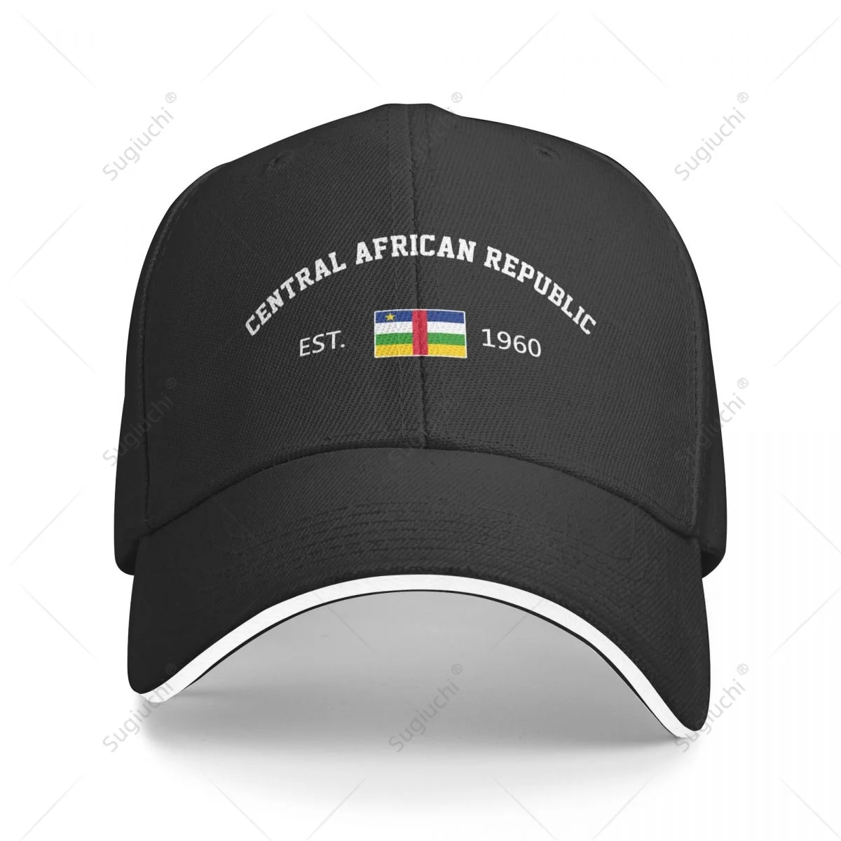 

Baseball Cap Central African Republic EST.1960 Independence Day Men Women Unisex Hip Hop Sandwich Caps Snapback Golf Hat Fishing