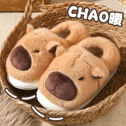 Cozy Capybara Plush Indoor Slippers - Fashionable Autumn/Winter 2026 Collection - 36 - 37 (Brown)
