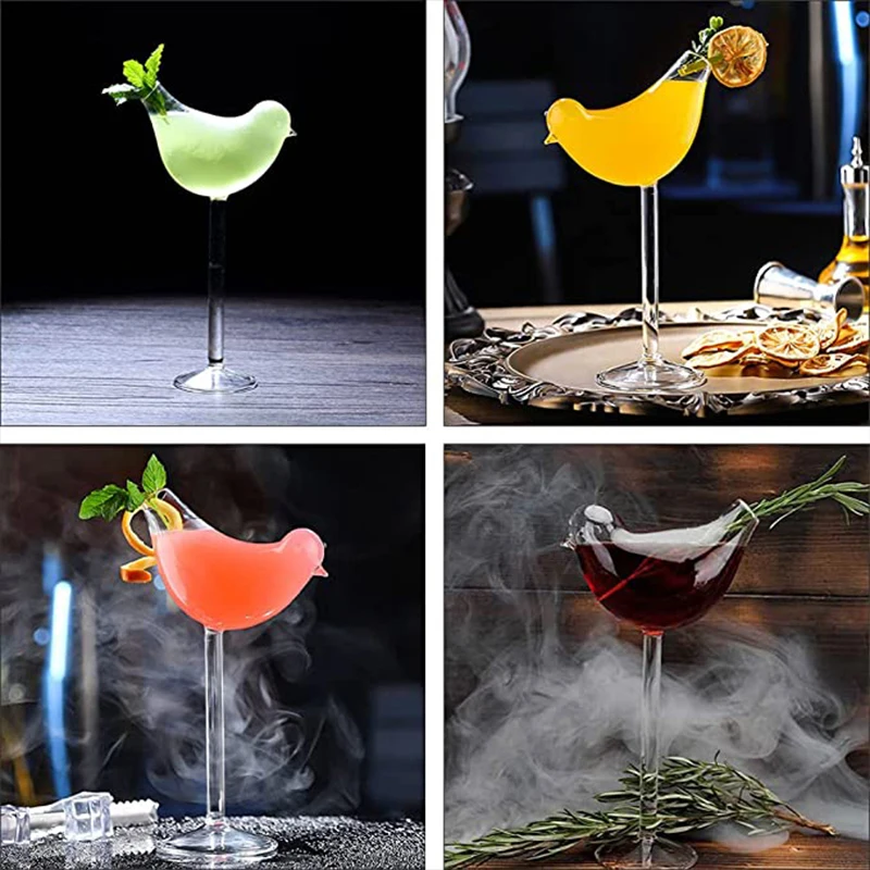 Free Shipping 2PC Swan Bird Design Wine Glass,Creative Cocktail