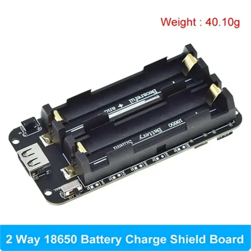 Two Voltage 18650 Lithium Battery Shield V8 Mobile Power Expansion Board Module 5V/3A 3V/1A Micro USB For Arduino ESP32 image 9