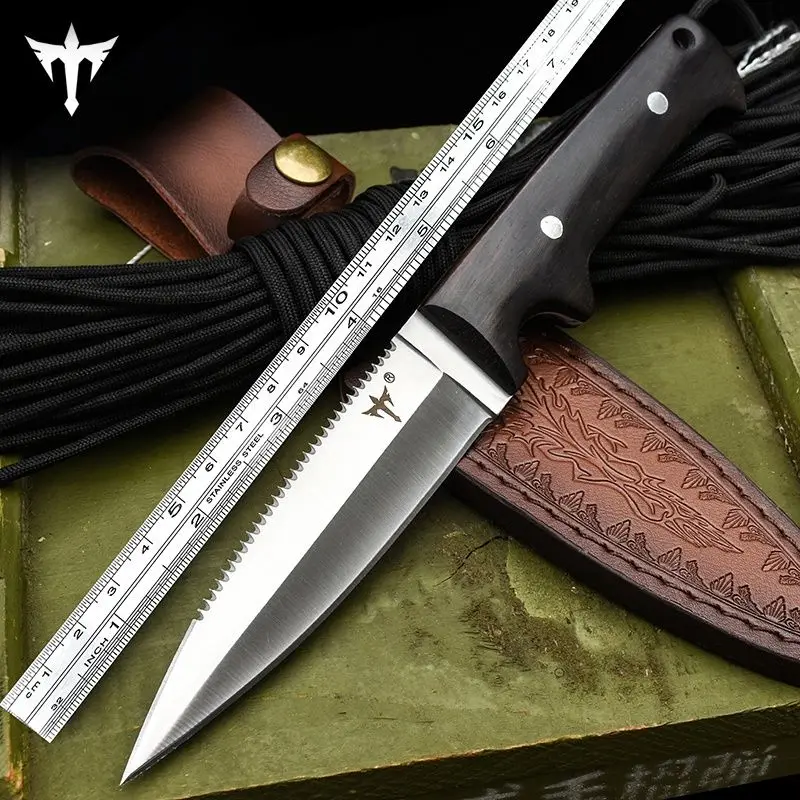 

Knife self-defense outdoor survival knife sharp high hardness field survival tactics carry straight knife blade