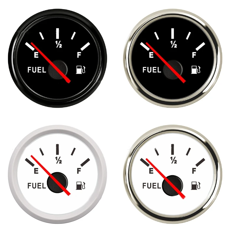 52mm Fuel Level Gauge 0190ohm 24033ohm Meter For Yacht Marine Boat