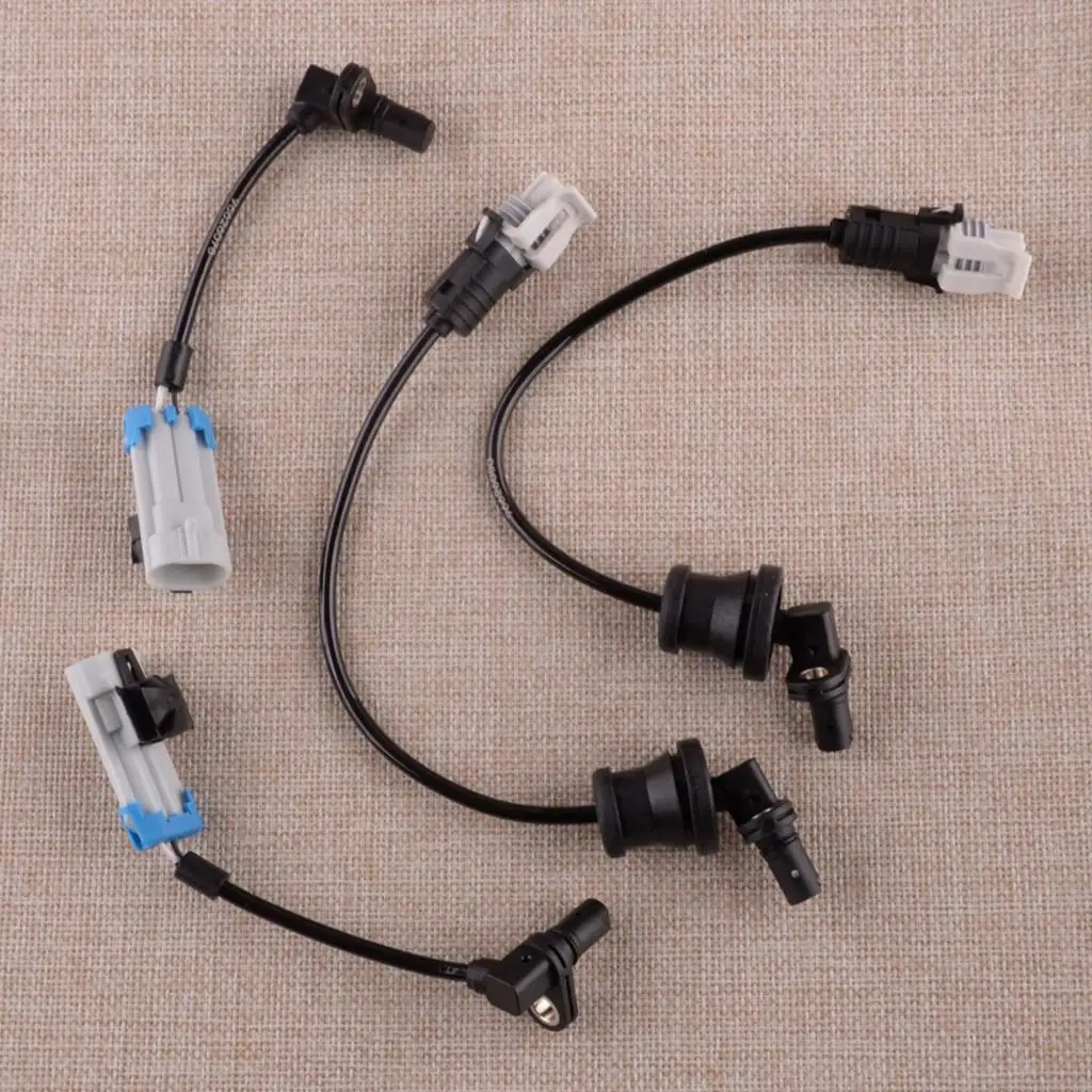 

4pcs 96626078 96626080 Car Front Rear Left Right ABS Wheel Speed Sensor Fit for Holden Captiva 2007-2014 2015 2016 2017 Black