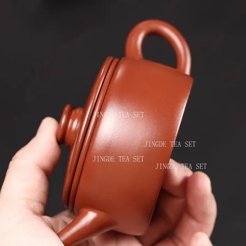 150ml Earthenware Pot of Yixing Dahongpao Coin Hanwa Pot First Class Large-diameter Teapot Chinese Household Tea Set