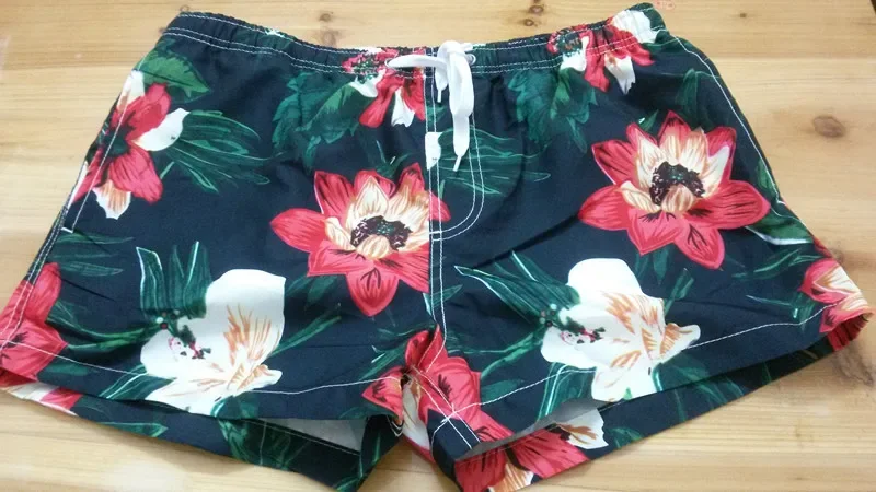 SEOBEAN Mens Board Swim Shorts Men Beach Swimming Suit Bermuda Surf Short Flowers Pattern Pocket Design for Man Sea GYM Wear swim trunks