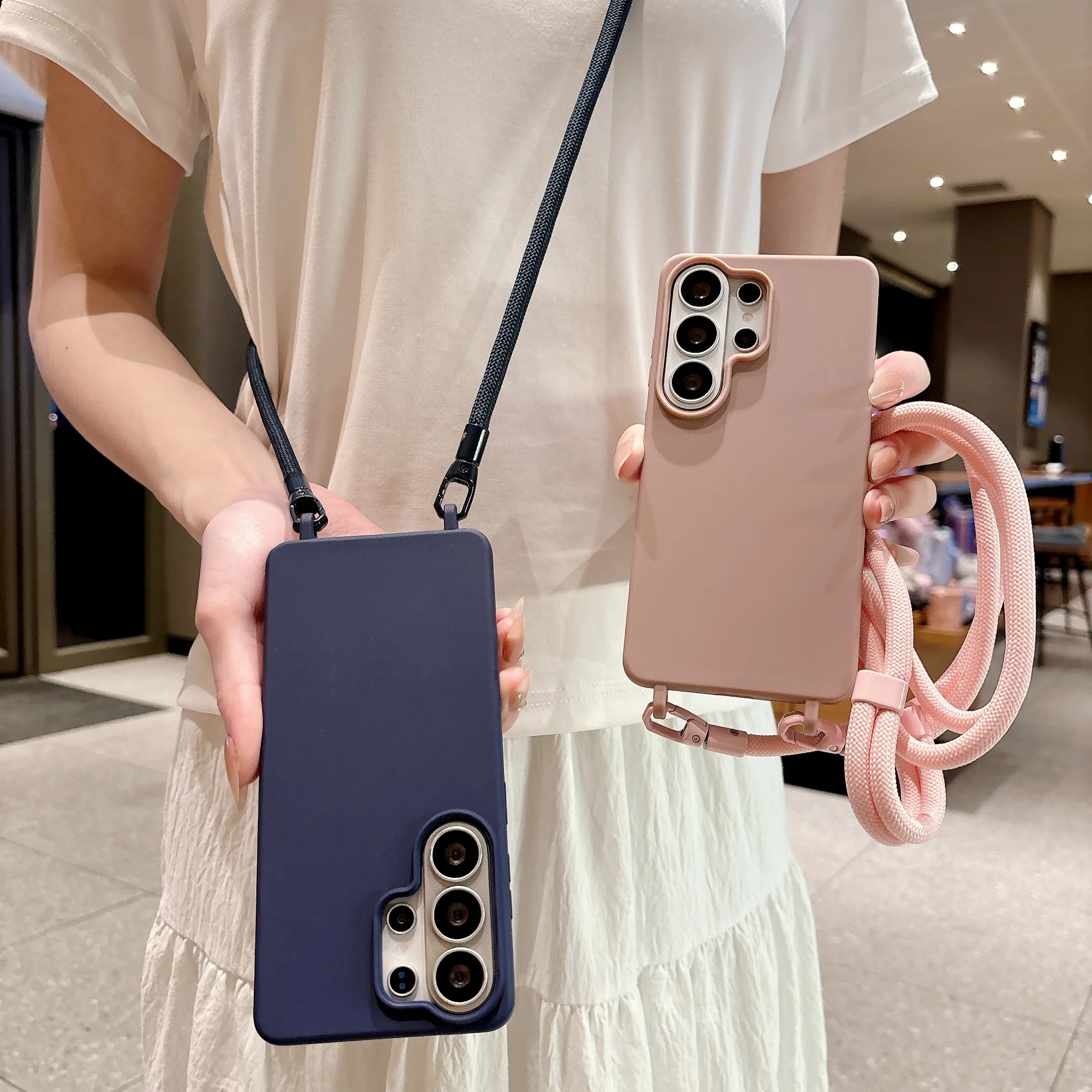 Candy Silicone Cover with Crossbody Strap – Vibrant Protection & Hands-Free Convenience
