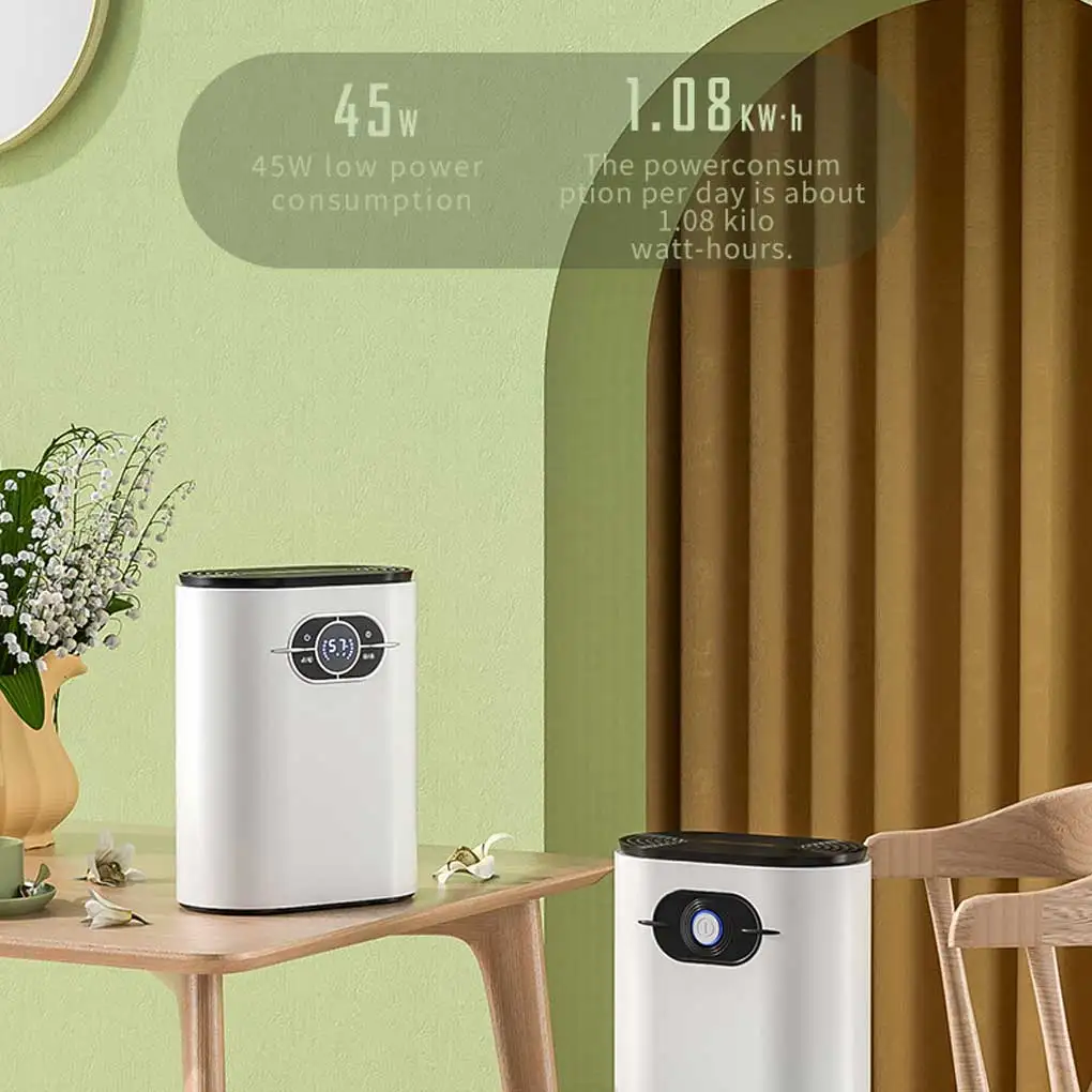 Electric Dehumidifier 1200ml Portable Moisture Absorber Air Dryer Bedroom Living Room Bathroom Device Safety 42W EU Plug