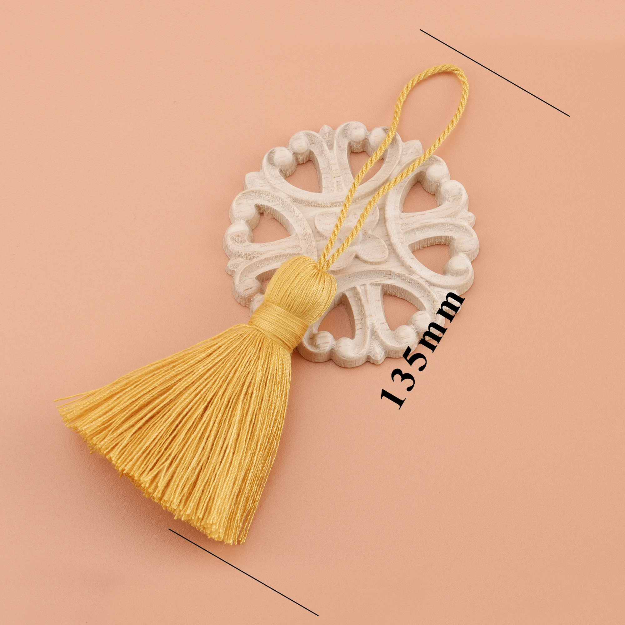 CHENGRUI L236 13.5cm tassel cotton fringe craft tassels fringe for curtain tassels for jewelry diy fringe curtain 4pcs bag