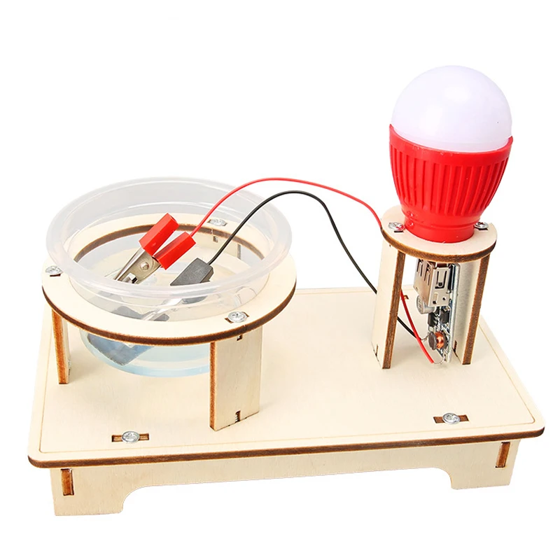 Wooden Brine Generator Model Kids Science Toy Funny Technology Physics Kit Educational Toys for Children Learning Toy