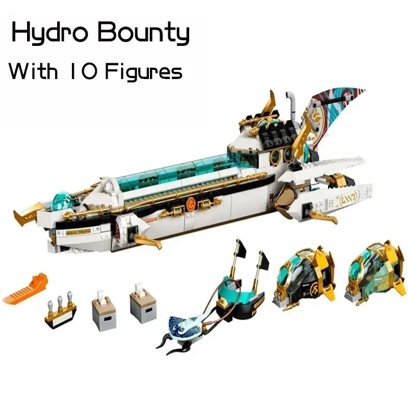 

1218 шт., Детский конструктор Hydro Bounty, 71756 кубиков