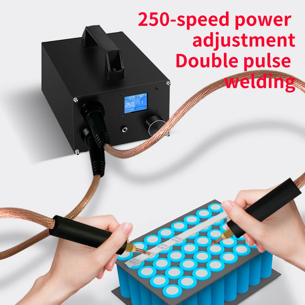 DIY Energy Storage Mini Touch Welder Six Speed Adjustment Spot Welding Battery Machine Tool Kit Handheld for 18650 Battery 2