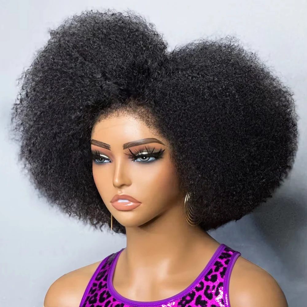 Brazilian Water Curly Lace Front Wig Short Bob Glueless Wigs Human Hair Deep Wave 13X6 Hd Lace Frontal Wig For Women 250 Density 1