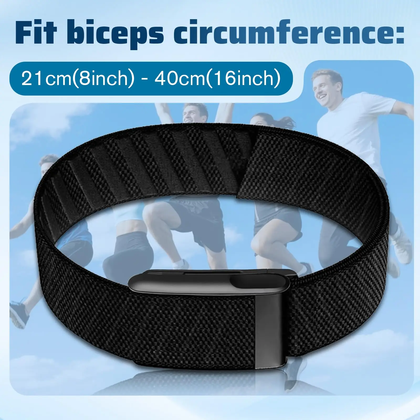 Nylon Bicep and Ankle Fitness Sport Strap for Health and Activity Tracking