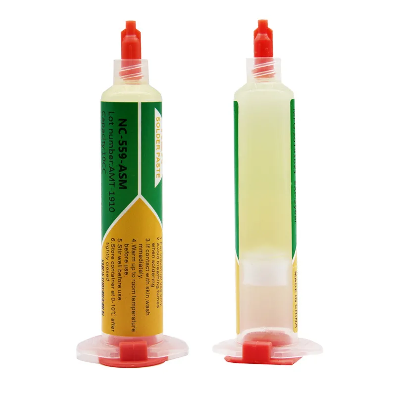 10cc flux paste NC-559-ASM BGA flux syringe type solder paste Welding flux soldering Solda pasta de solda reballing
